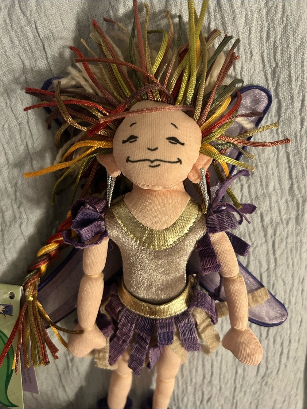 Rare VTG Beneath the Leaf Fairy Cloth Doll Lici - Manhattan Toy